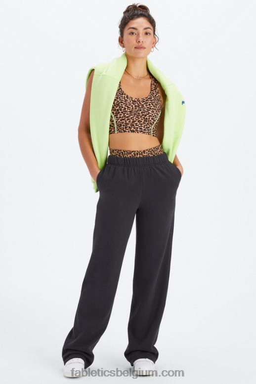 golvende cheetah/markeerstift vrouwen medium impact sportbeha voor onderweg 113 Fabletics LH20J1748