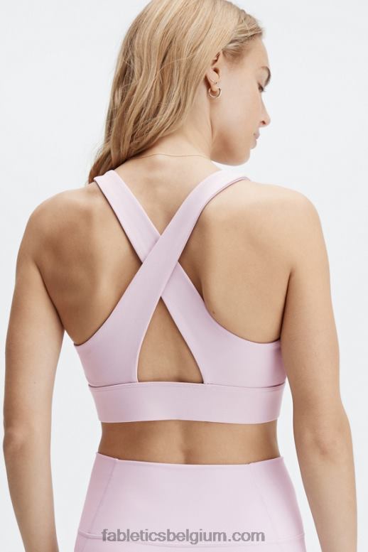 ijzige lavendel vrouwen oasis twist sportbeha 110 Fabletics LH20J1727