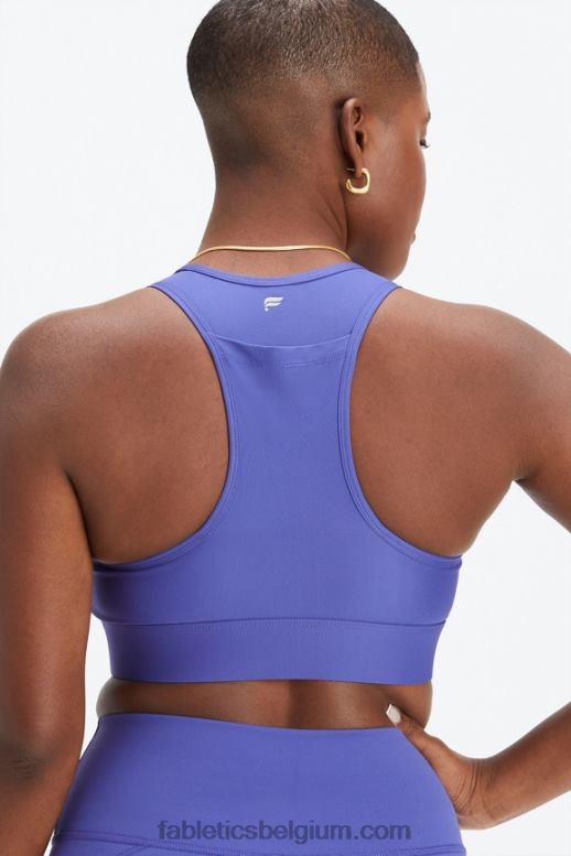 indigo vrouwen medium impact sportbeha voor onderweg 114 Fabletics LH20J1750