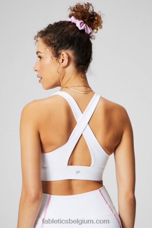 klassiek wit vrouwen oasis twist sportbeha 106 Fabletics LH20J1704