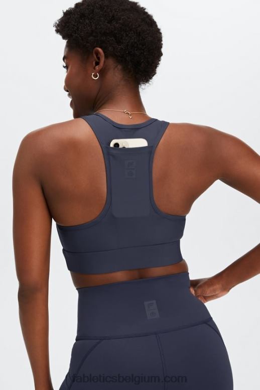 klassieke marine vrouwen universele tennis-sportbeha voor onderweg Fabletics LH20J1757