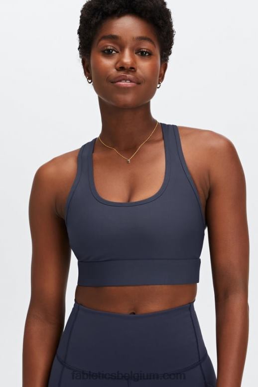 klassieke marine vrouwen universele tennis-sportbeha voor onderweg Fabletics LH20J1757