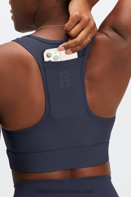 klassieke marine vrouwen universele tennis-sportbeha voor onderweg Fabletics LH20J1757
