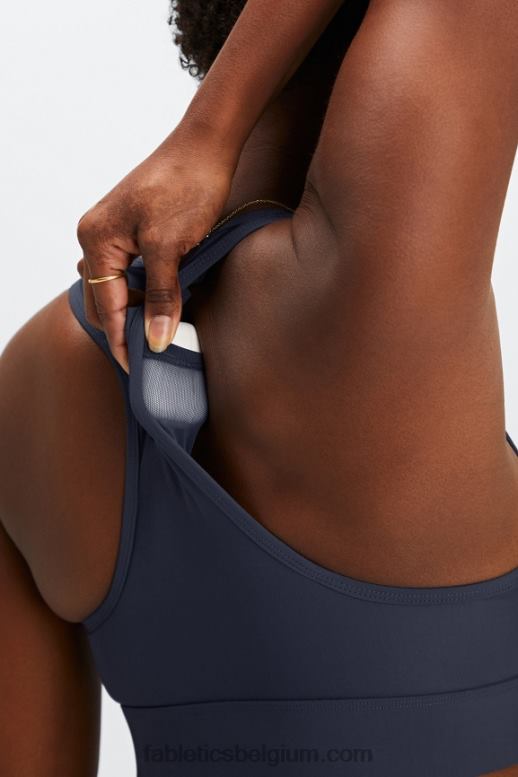 klassieke marine vrouwen universele tennis-sportbeha voor onderweg Fabletics LH20J1757