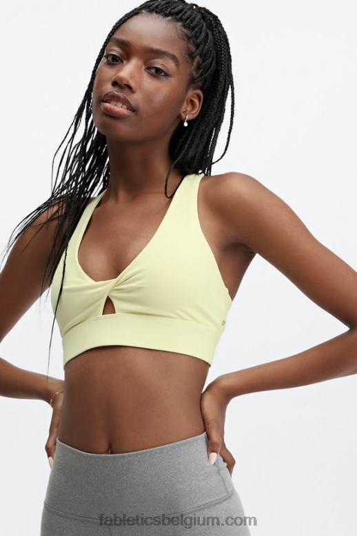 lichte peer vrouwen oasis sportbeha met gedraaide voorkant Fabletics LH20J1732