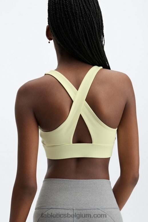 lichte peer vrouwen oasis sportbeha met gedraaide voorkant Fabletics LH20J1732