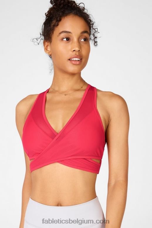 lippenstift rood vrouwen faye medium impact sportbeha ii Fabletics LH20J1910