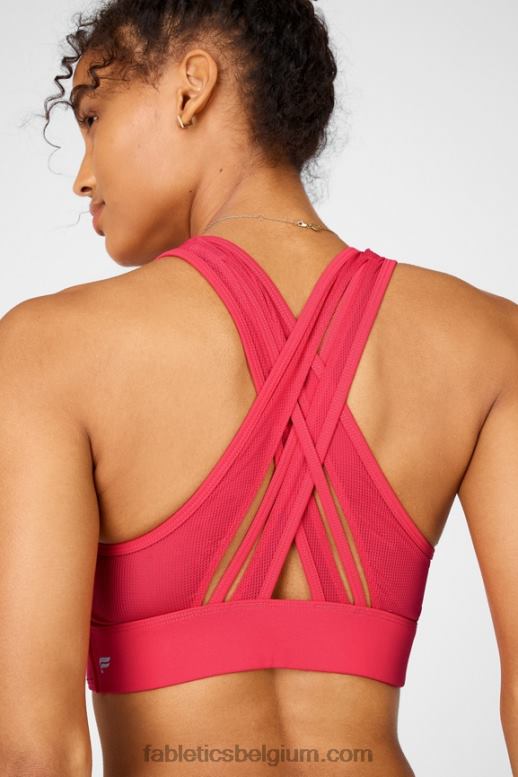 lippenstift rood vrouwen faye medium impact sportbeha ii Fabletics LH20J1910