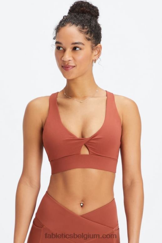 mahonie vrouwen oasis twist sportbeha 105 Fabletics LH20J1699