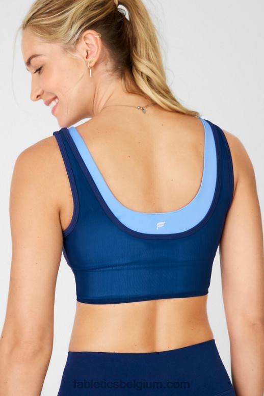 marine/jachthaven vrouwen dubbellaagse bh Fabletics LH20J1923