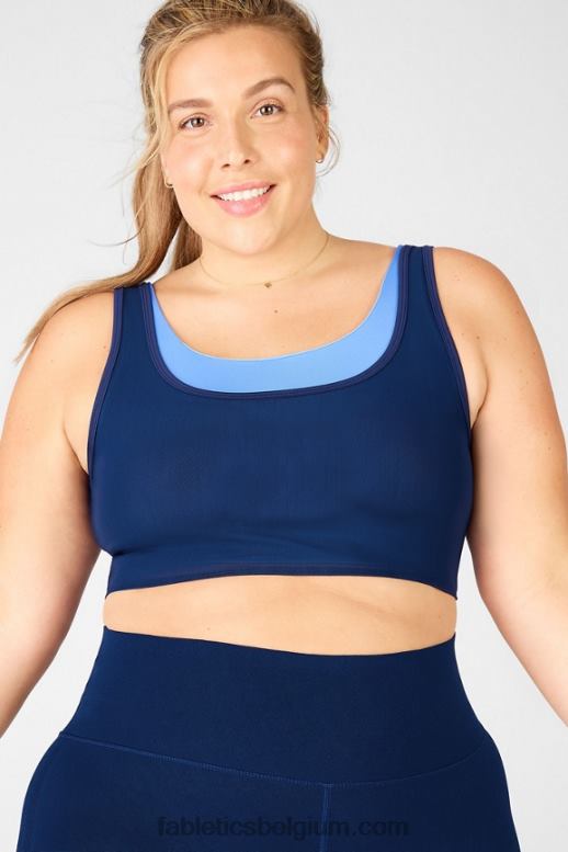 marine/jachthaven vrouwen dubbellaagse bh Fabletics LH20J1924