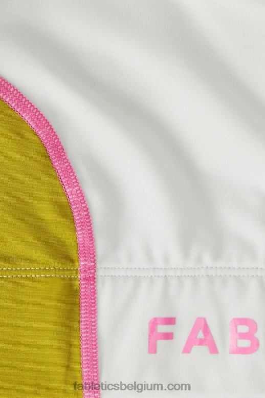 mintgrijs/olijfgaard vrouwen medium impact sportbeha voor onderweg 112 Fabletics LH20J1739