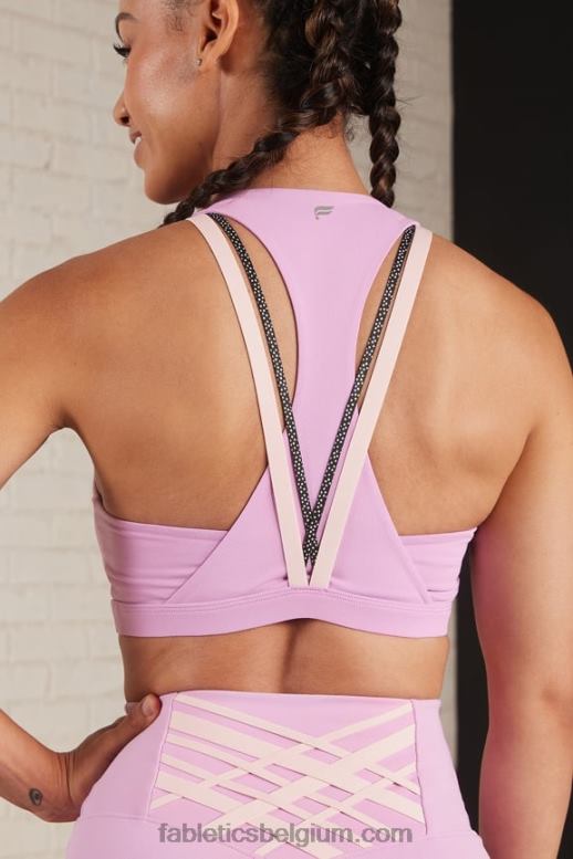 mistig lila/multi vrouwen boost medium impact sportbeha 122 Fabletics LH20J1791