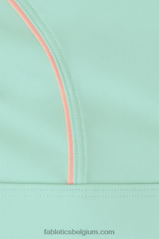 mistige baai / perzikkus vrouwen medium impact sportbeha met biezen Fabletics LH20J1817