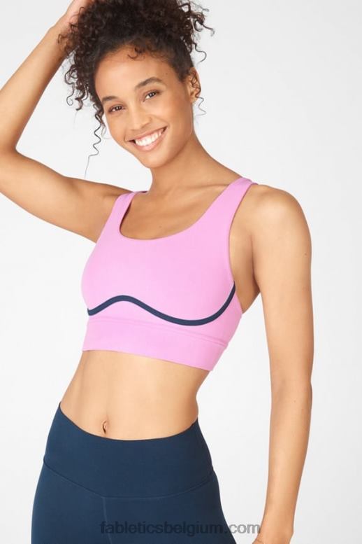mistige lila/blauwe nova vrouwen freya sculptknit sportbeha Fabletics LH20J1900