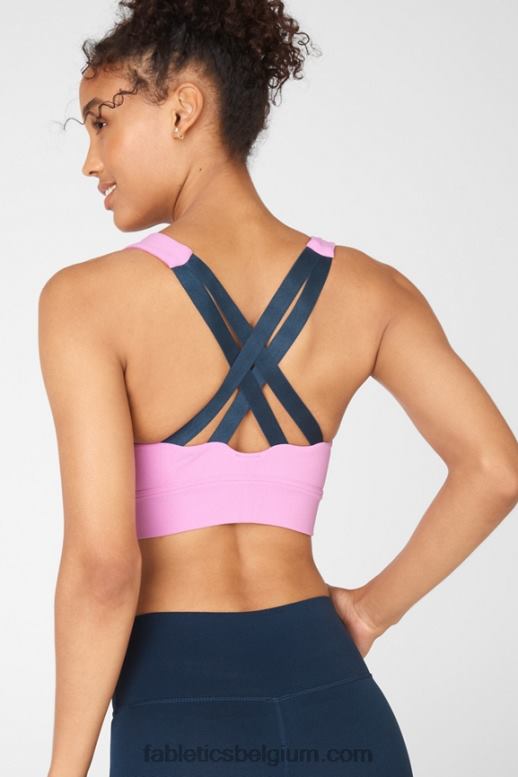 mistige lila/blauwe nova vrouwen freya sculptknit sportbeha Fabletics LH20J1900