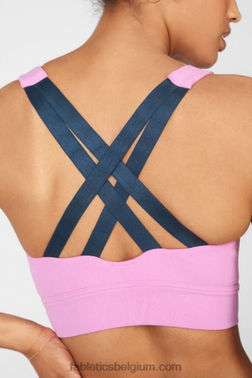 mistige lila/blauwe nova vrouwen freya sculptknit sportbeha Fabletics LH20J1900