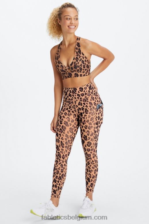 natuurlijk luipaard vrouwen oasis twist sportbeha 107 Fabletics LH20J1712