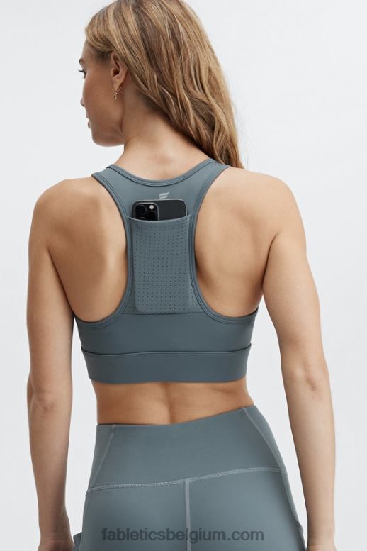 onweerswolk vrouwen medium impact sportbeha voor onderweg 116 Fabletics LH20J1761