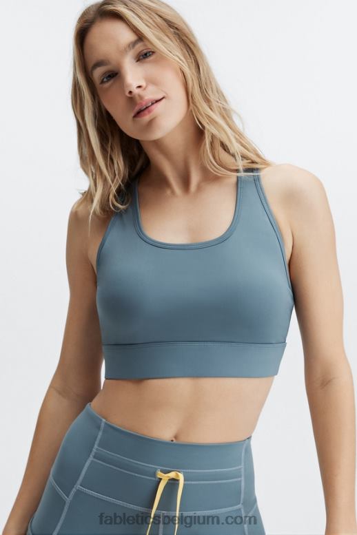 onweerswolk vrouwen medium impact sportbeha voor onderweg 116 Fabletics LH20J1761