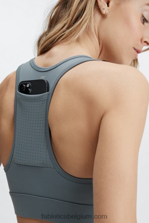 onweerswolk vrouwen medium impact sportbeha voor onderweg 116 Fabletics LH20J1761
