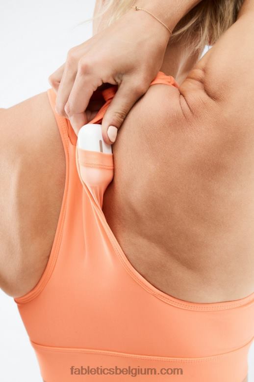 oranje uitbarsting vrouwen medium impact sportbeha voor onderweg 117 Fabletics LH20J1767