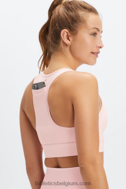 orchidee roze vrouwen medium impact sportbeha voor onderweg 115 Fabletics LH20J1758