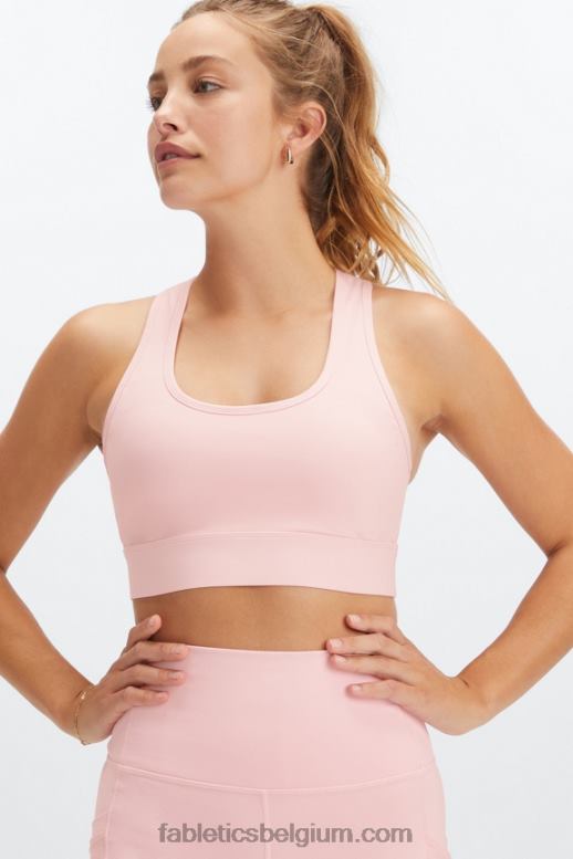 orchidee roze vrouwen medium impact sportbeha voor onderweg 115 Fabletics LH20J1758