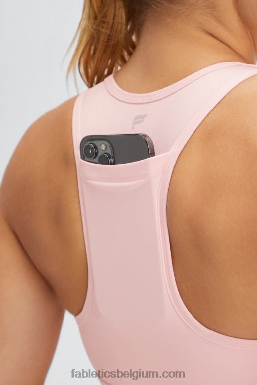 orchidee roze vrouwen medium impact sportbeha voor onderweg 115 Fabletics LH20J1758