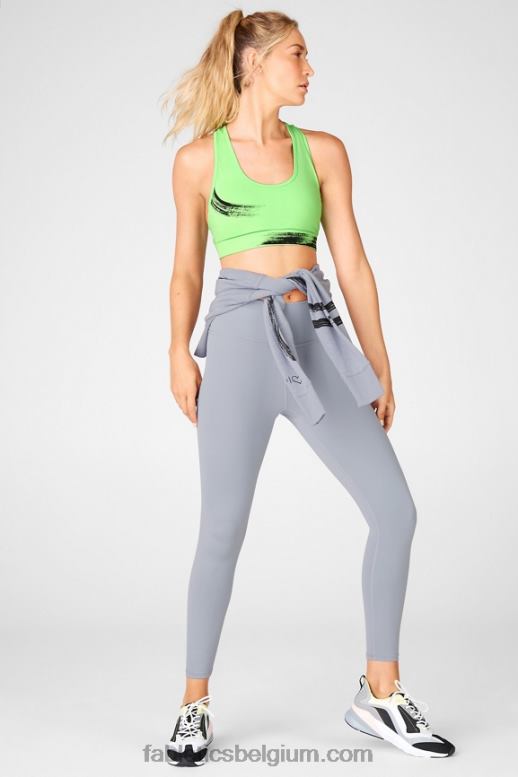 parkiet/penseelstreek vrouwen medium impact sportbeha met salieprint Fabletics LH20J1941