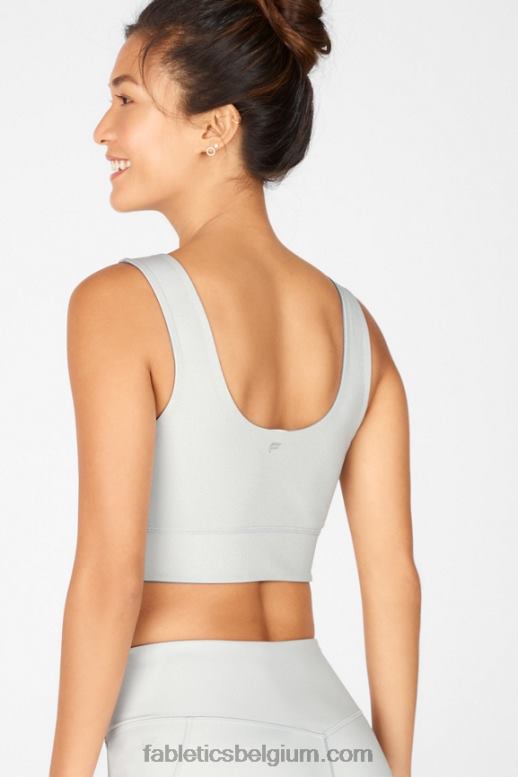 regenwolk/poolgrijs vrouwen Harlow omkeerbare medium impact sportbeha Fabletics LH20J1870