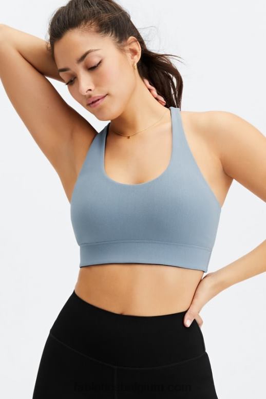 regenwolk/zwart vrouwen simone sculptknit omkeerbare sportbeha Fabletics LH20J1860