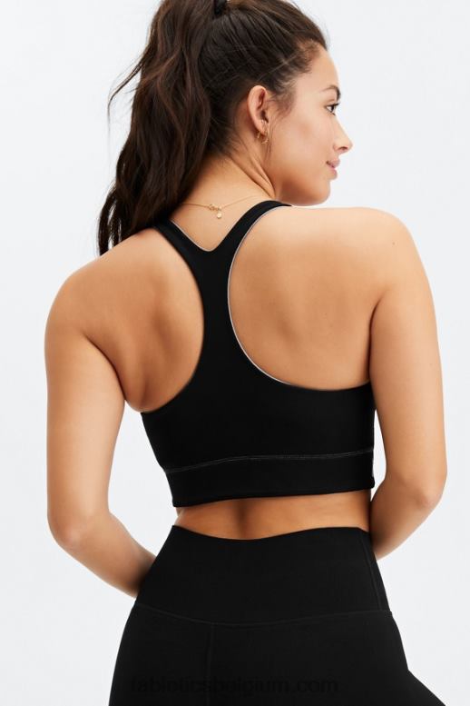 regenwolk/zwart vrouwen simone sculptknit omkeerbare sportbeha Fabletics LH20J1860