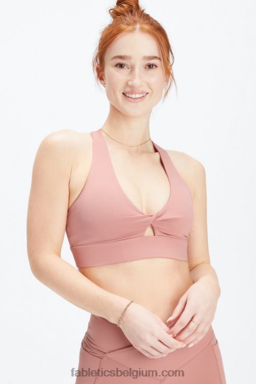 roze kloof vrouwen oasis twist sportbeha 110 Fabletics LH20J1725