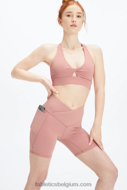roze kloof vrouwen oasis twist sportbeha 110 Fabletics LH20J1725