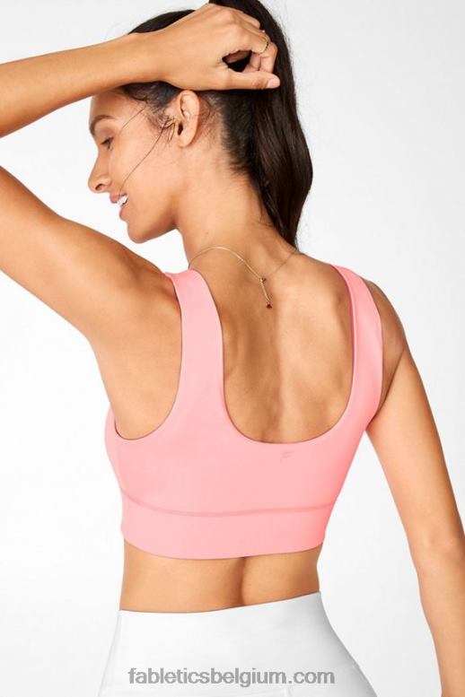 sorbet/baja vrouwen Harlow omkeerbare medium impact sportbeha Fabletics LH20J1875