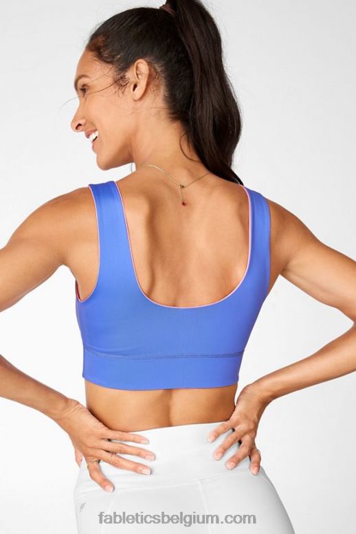 sorbet/baja vrouwen Harlow omkeerbare medium impact sportbeha Fabletics LH20J1875