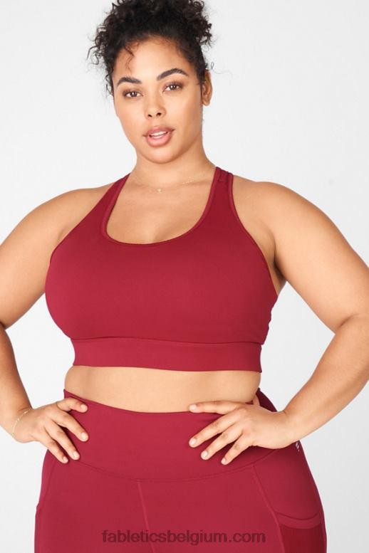 steen vrouwen medium impact sportbeha voor onderweg 118 Fabletics LH20J1771