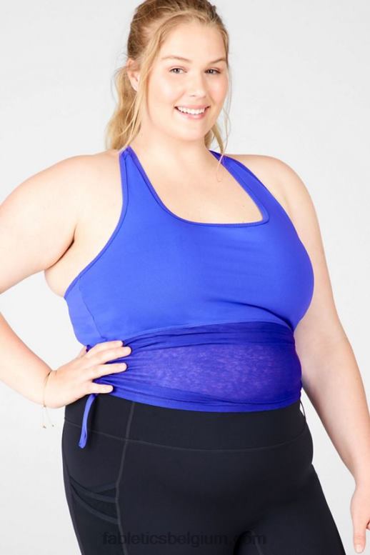 supernova-logo vrouwen Ryan midi-sportbeha met logo Fabletics LH20J1929