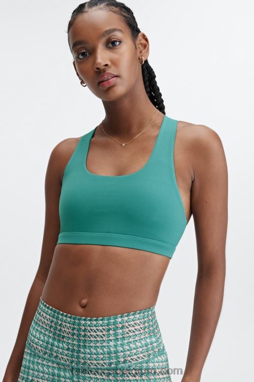 tropen/poederroze vrouwen boost medium impact sportbeha 123 Fabletics LH20J1800