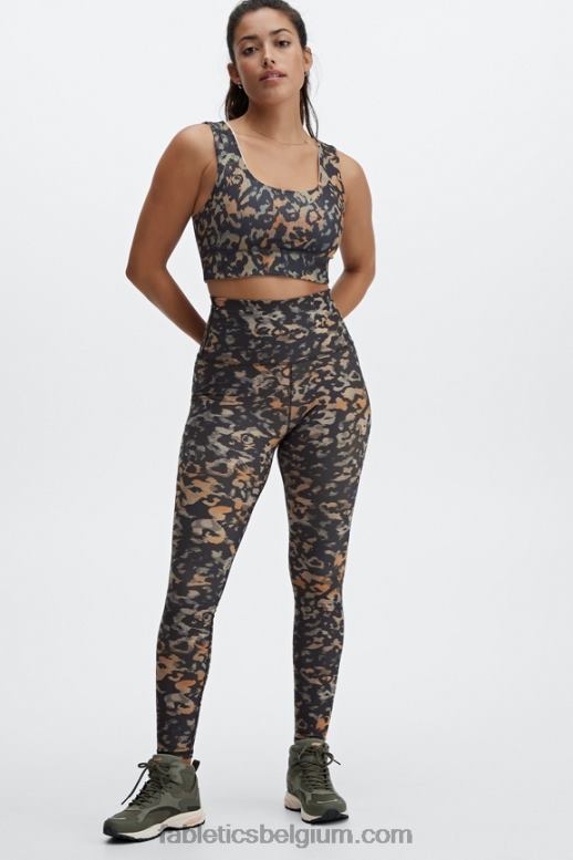wilde camo/gaia vrouwen Harlow omkeerbare medium impact sportbeha Fabletics LH20J1866