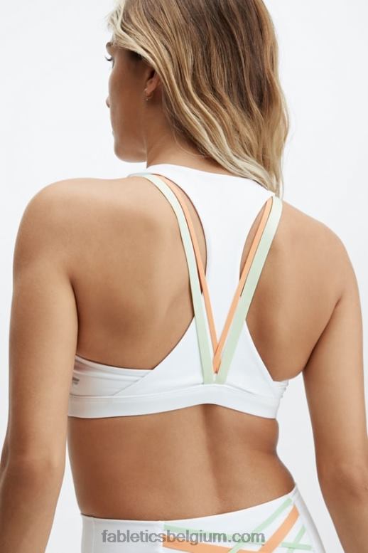 wit/ijsblokje multi vrouwen boost medium impact sportbeha 124 Fabletics LH20J1802