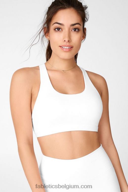 wit/multi vrouwen boost medium impact sportbeha 125 Fabletics LH20J1806