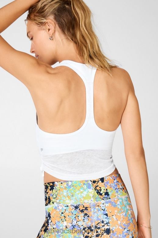 wit/wit logo vrouwen Ryan midi-sportbeha met logo Fabletics LH20J1925