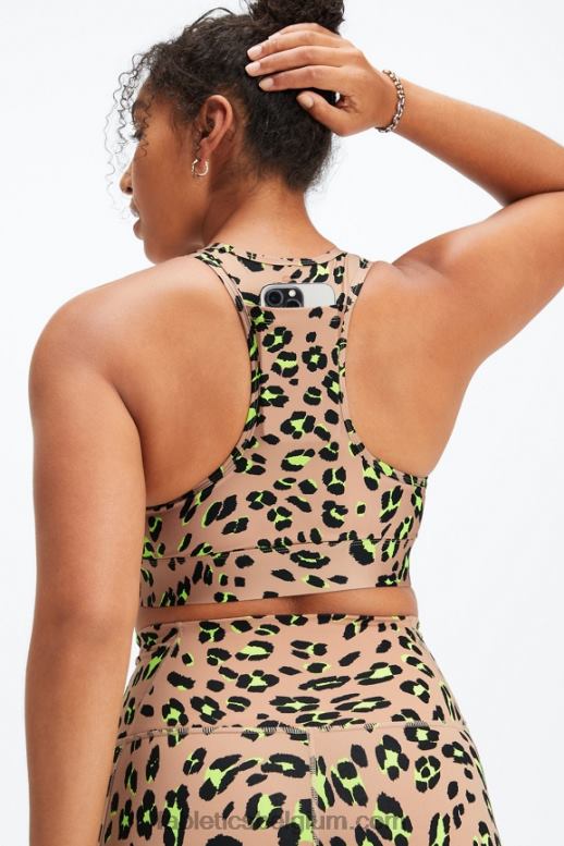 woestijn golvende leeuw vrouwen medium impact sportbeha voor onderweg 114 Fabletics LH20J1753
