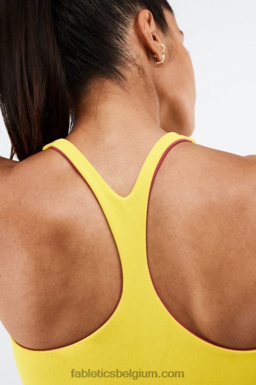 zonnebloem/zeer bes vrouwen simone sculptknit omkeerbare sportbeha Fabletics LH20J1864