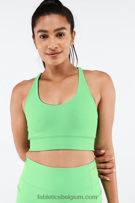 zwart/lenteblad vrouwen simone sculptknit omkeerbare sportbeha Fabletics LH20J1863