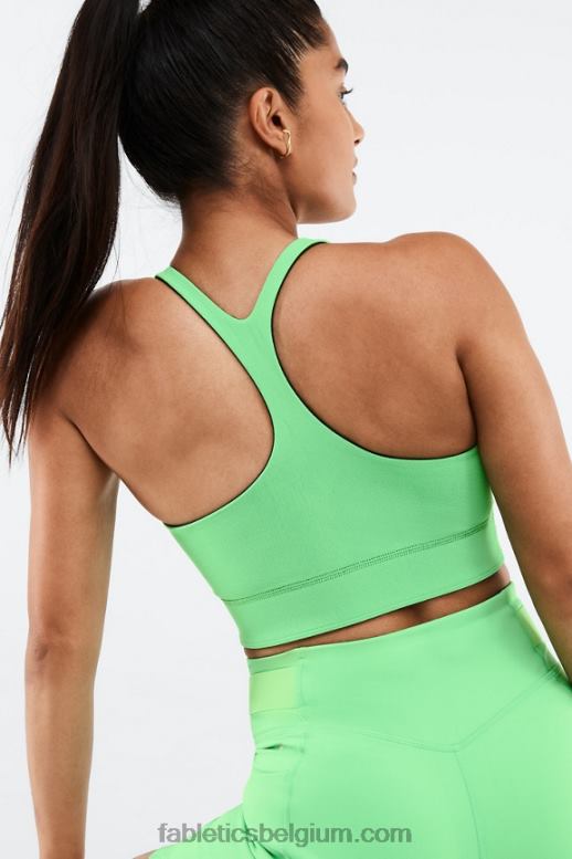 zwart/lenteblad vrouwen simone sculptknit omkeerbare sportbeha Fabletics LH20J1863