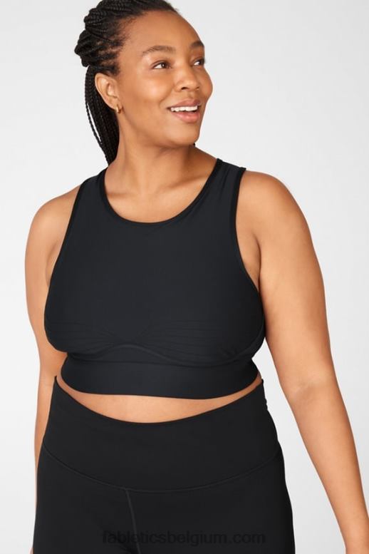 zwart vrouwen blare medium impact sportbeha ii Fabletics LH20J1905