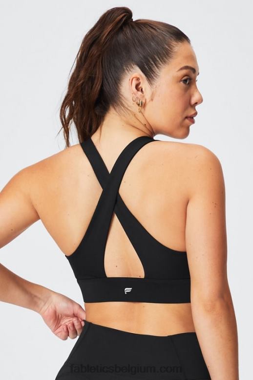 zwart vrouwen oasis twist sportbeha 105 Fabletics LH20J1700